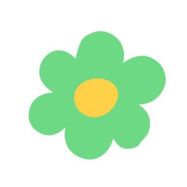 Green flower decoration